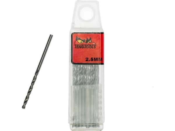 Wood drill bit Teng Tools Twist drill bit short 2.5 mm (10 pcs.) DBX025