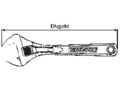 Teng Tools säädettävä jakoavain 206mm (178180204)