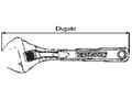 Pikkukuva 2 / 2: Teng Tools säädettävä jakoavain 206mm (178180204)