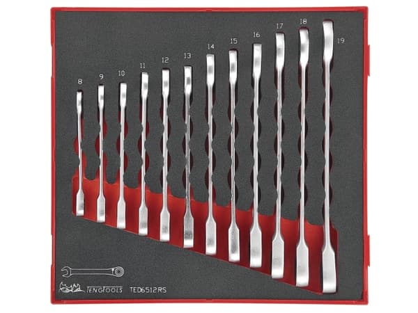Teng Tools skralle kombinøkler 8-19mm 12 stk. (238270102)