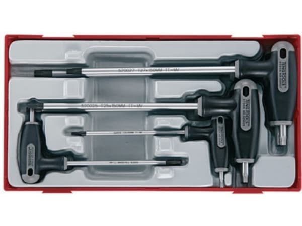 Teng Tools Torxnycklar typ T10 - T40 med hål 7st (68920107)
