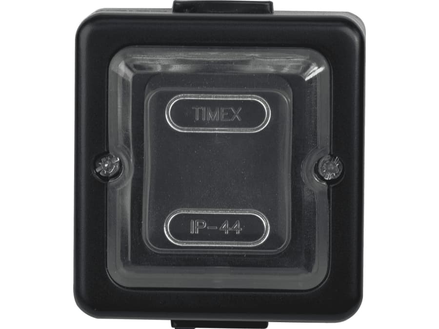 TIMEX-Elektro LOFT single connector IP44 black, black rubber key (WNT-1J CZA)