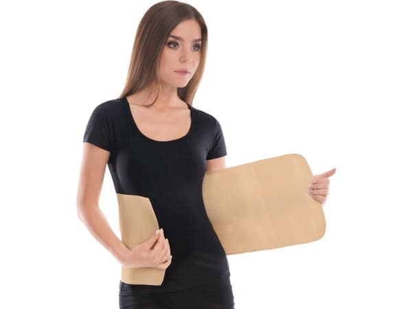 TOROS-GROUP Postpartum-postoperative belt, beige, height 24cm, size 1 (150)