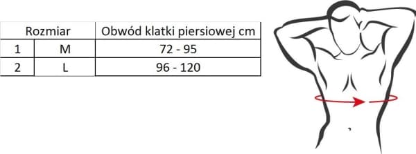 TOROS-GROUP Ryhdin korjaus neopreenikorsetti ÓSEMKA, koko 2