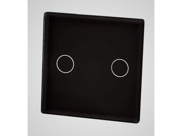 Touchme TouchMe Small glass panel, double connector, black (TM531B)