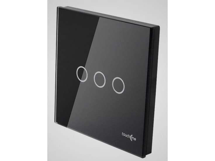 Touchme TouchMe Large glass panel, triple connector, black (TM703B)