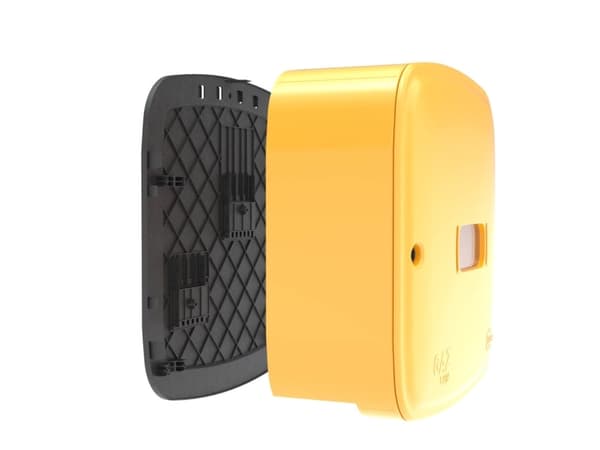Weba Frittstående plastgassboks 60cm gul 06-30-0570-21