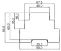 Pikkukuva 3 / 5: Vaihejärjestys-, vaihehäviö- ja epäsymmetriarele 10A 1P CKM-01 EXT10000019