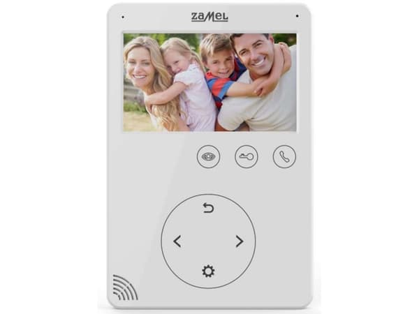 Zamel videomonitori kosketusnäppäimillä 4,3 tuuman valkoinen VP-816W (ENT10000406)