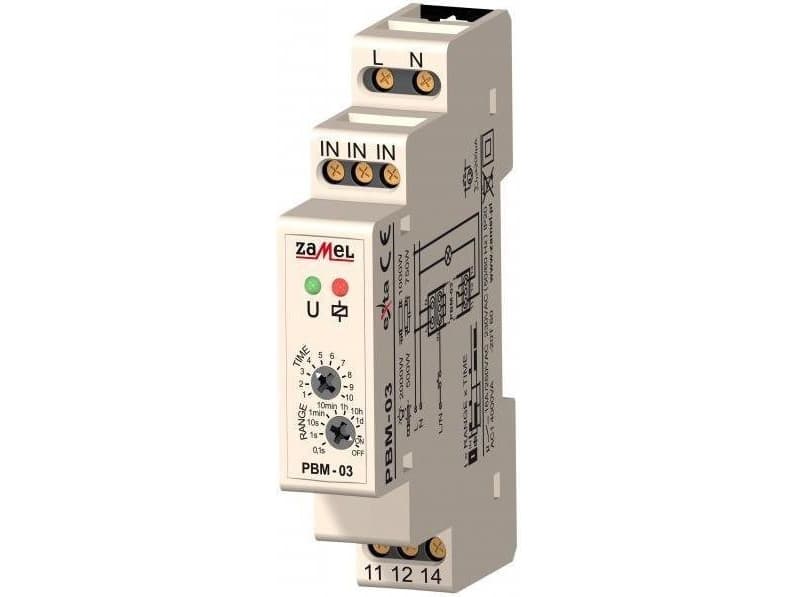 Zamel Inquiry Bistable sensor with temporary switch 230V AC PBM-03 (EXT10000065)