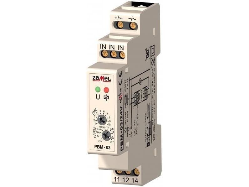 Zamel Inquiry Bistable switch with time switch 24V AC/DC PBM-03/24V (EXT10000066)