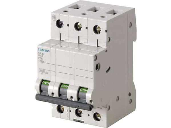 Siemens 5SL63637 5SL6363-7 Ledningssikkerikkerhedsafbryder 3-flight 63 A 400 V
