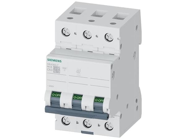 Siemens 5SL63637 5SL6363-7 Ledningssikkerikkerhedsafbryder 3-flight 63 A 400 V