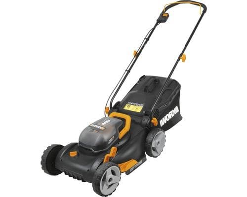 WORX WG743E - Batteridriven gräsklippare - 20V - Klippbredd: 40 cm. - Inkl. 2 x 4 Ah batterier och laddare