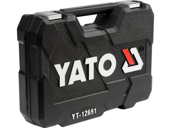 Yato YT-12691, Pipenøkkelsett, 82 stykker, Kromfarget, Kromvanadiumstål, 6,5 kg