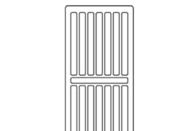 radiator toprist 1800mm - Til C4 og C6 radiator, type 22, hvid RAL 9016