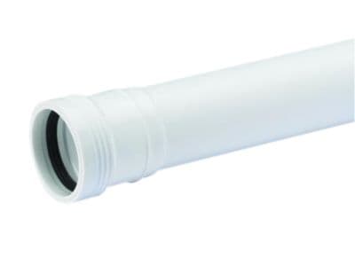 Wafix PP afløbsrør med muffe 50 x 1000 mm hvid
