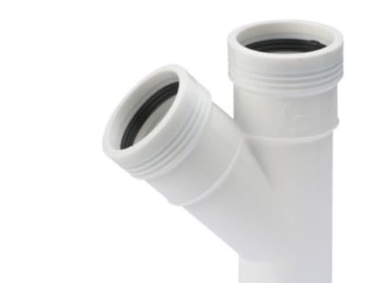 Wavin PP-granulaatti 45 grader Ø 50-50 mm, korkeus 50 mm