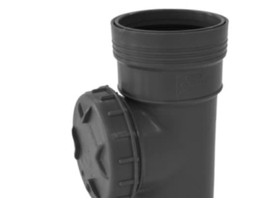 Wafix PP renserør 75 mm med grått däck