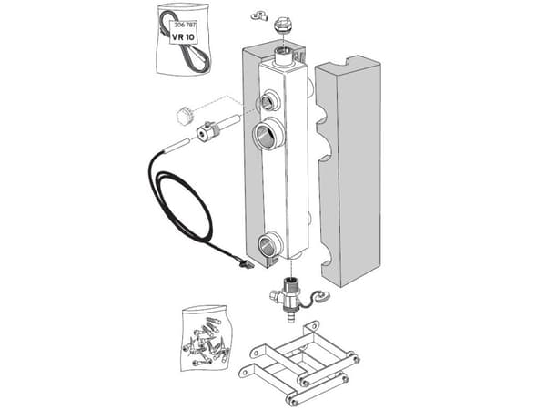 Vaillant blanderør WH 40 3,0M3/H
