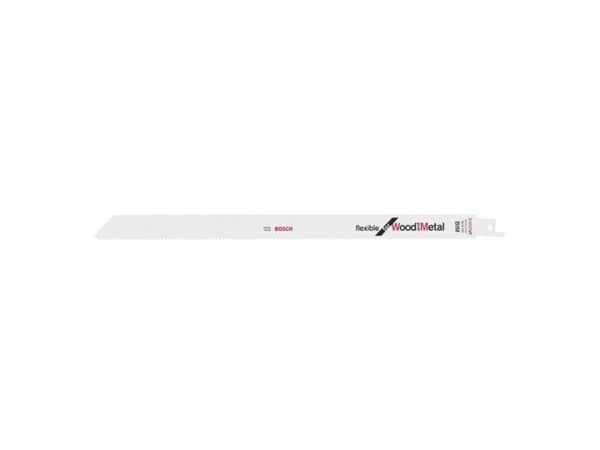 Bosch flexible for Wood and Metal S 1222 VF - Sägeblatt - für Holz mit Nägeln, Blattmetall, Profile, glasfaserverstärkter Kunststoff - 5 Stücke - Län