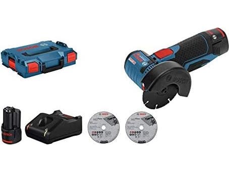 Bosch AKKUVINKELSLIBER GWS 12V-76 2X3AH L-BOXX