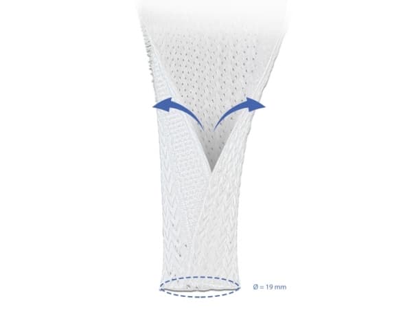 Delock Braided Sleeving with Hook-and-Loop Fastener - Kabelhölje - 2 m - vit