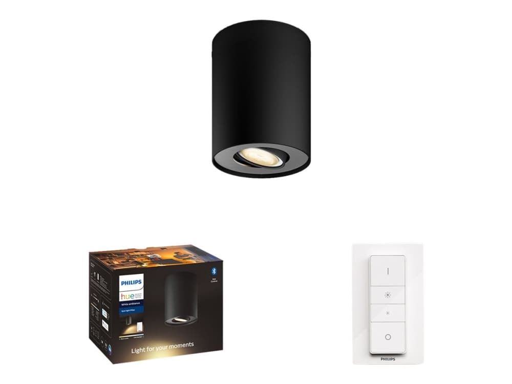 Philips Hue White ambiance Pillar spotlight med switch