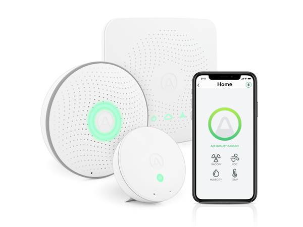 Airthings House Kit - Incl: 1 x Wave, 1 x Wave Mini, 1 x Hub