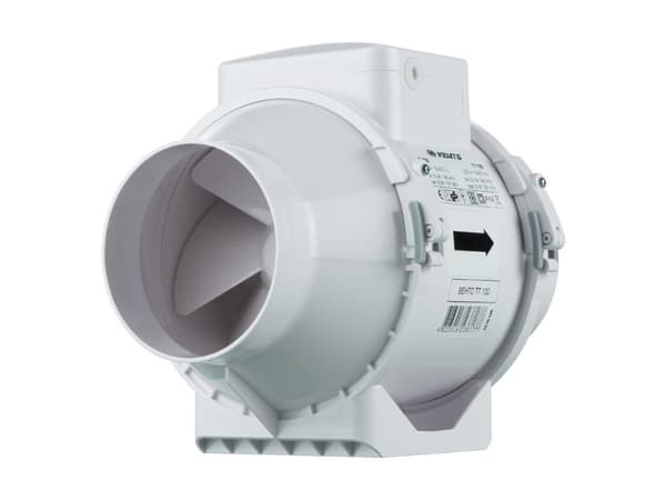 Kanavapuhallin fi 125 230V 37W 280m3/h 37dB sekavirtaus TT125