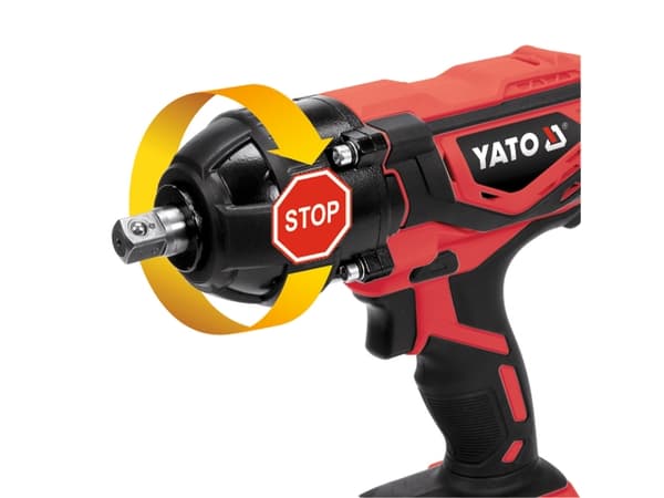 Yato YT-82804, Slagtrekker, Børsteløs, Sort, Oransje, III, IP20, 1/2"