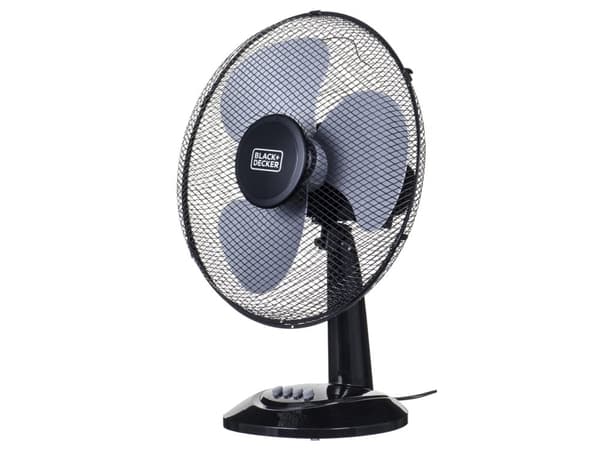 Black & Decker BXEFD41E, Kotitaloustuuletin lavoilla, Musta, Taulukko, 3018 m³/h, 75°, AC