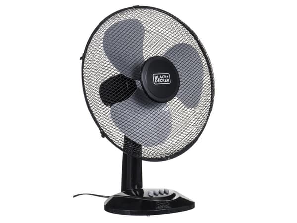 Black & Decker BXEFD41E, Kotitaloustuuletin lavoilla, Musta, Taulukko, 3018 m³/h, 75°, AC