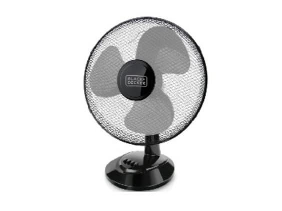 Black & Decker BXEFD41E, Kotitaloustuuletin lavoilla, Musta, Taulukko, 3018 m³/h, 75°, AC