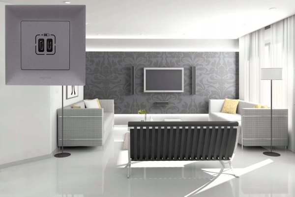 Legrand Niloe Step - 3x trippelram - svart 863593