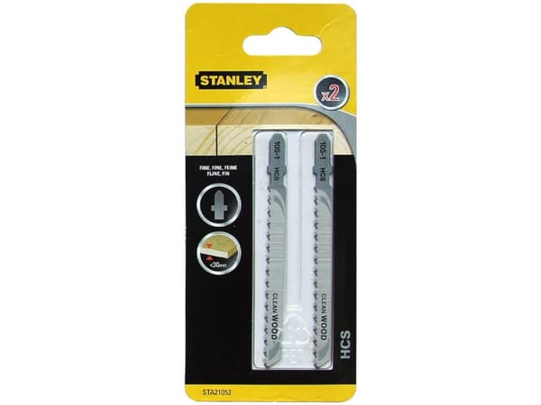 Stanley STA21052-XJ, Figursågblad, Trä, Stål med hög kolhalt (HCS), 7,25 cm, 2,5 mm, 3 cm