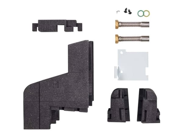 Vaillantin liitäntäsarja aroTHERM plus Pipe suoraan taaksepäin. 2 x aaltopahvin muotoinen ruostumattomasta teräksestä valmistettu putki 1200mm, 5/4"