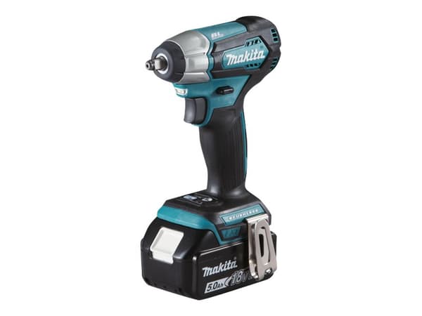 Makita DTW180RTJ - Støtskiftenøkkel - trådløs - 2 hastigheter - 3/8" kvadratisk stasjon - 180 N·m - 2 batterier - 18 V