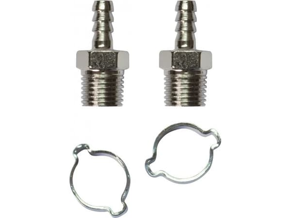 SLANGEKONTAKT 6mm HANTRÅD 1/4" - 2 stk