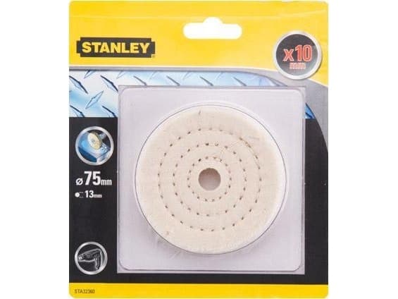 Stanley Poleringsfilt for bor 75x10mm uten håndtak.