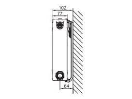 Stelrad steel panel radiator Novello Type 21 60 x 40cm (GR-ST-N-21/60/040)