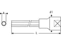 Miniatyrbilde 2 av 2: Tona Expert sekskanthylse 1/2" H5 x 100 mm lang (E031913)
