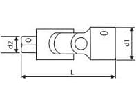 Tona Expert 3/4" kardanknut 107mm (E113822)