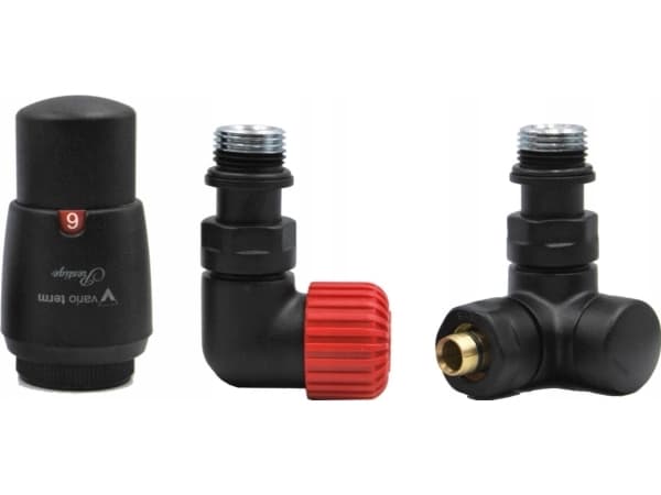 Varioterm radiator Vision termostat vänster Struktur svart