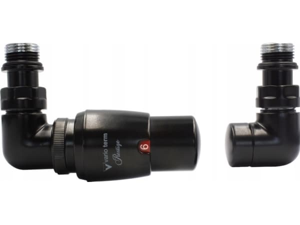 Varioterm radiator Vision termostat vänster matt svart