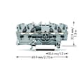 Miniatyrbild 2 av 5: Wago 2001-1401, 4,2 mm, 69,9 mm, 32,9 mm, 800 V