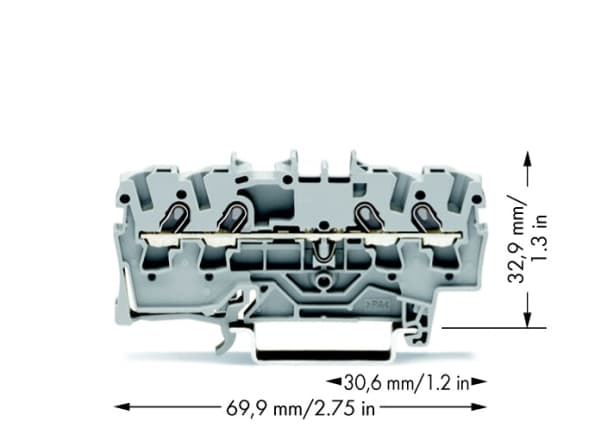 Wago 2001-1401, 4,2 mm, 69,9 mm, 32,9 mm, 800 V