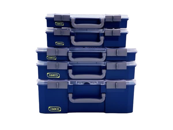 raaco CarryLite 150-9 DL, Blå, Polykarbonat, Polypropylen (PP), 413 mm, 330 mm, 148 mm, 2,14 kg