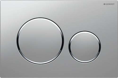 Geberit Sigma 20 betjeningsplade i mat krom/krom