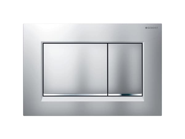 Geberit Sigma 30 betjeningsplade i mat krom/krom